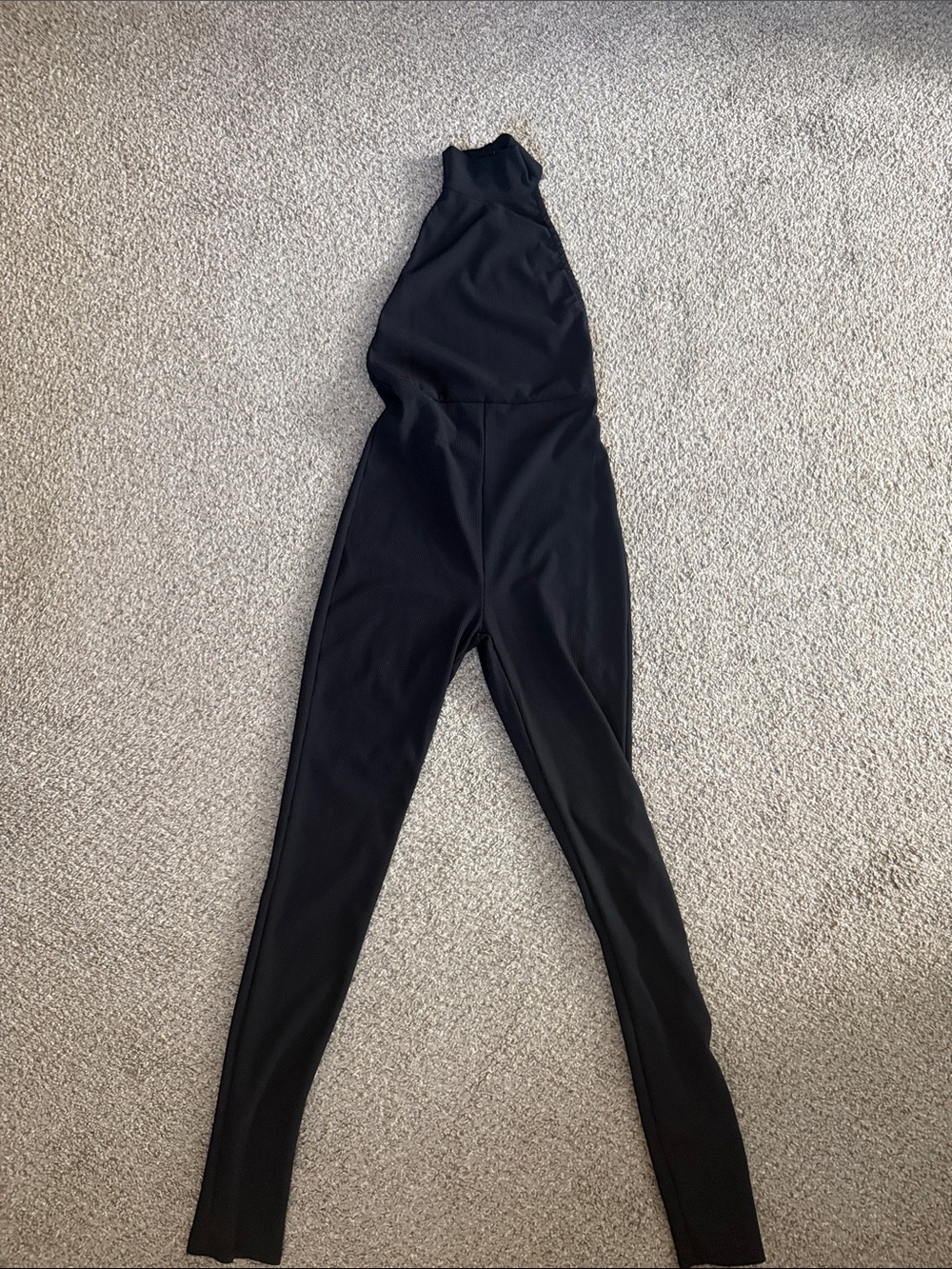 Edikted Black High-Neck Halter Jumpsuit
